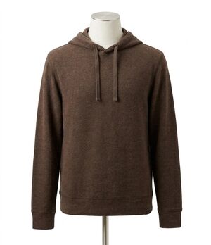 NEW FAHERTY legend sweater hoodie in valley brown twill